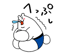 polar bear monster sticker #3539585