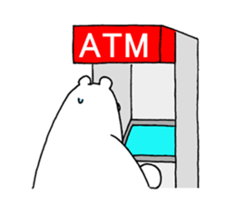 polar bear monster sticker #3539591