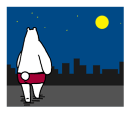 polar bear monster sticker #3539593