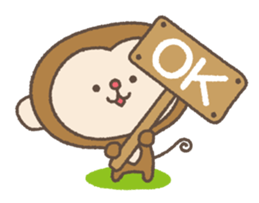 Monkey stickers sticker #3539962