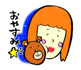 Silly talk of the girl sticker #3540039