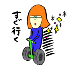 Silly talk of the girl sticker #3540043