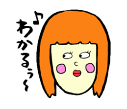 Silly talk of the girl sticker #3540050