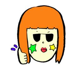 Silly talk of the girl sticker #3540051