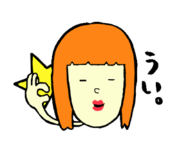 Silly talk of the girl sticker #3540053