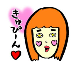 Silly talk of the girl sticker #3540054