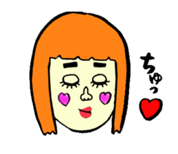 Silly talk of the girl sticker #3540055