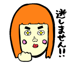 Silly talk of the girl sticker #3540061