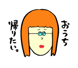 Silly talk of the girl sticker #3540068