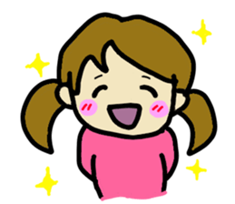 twin tail girl(JAPN) sticker #3540122