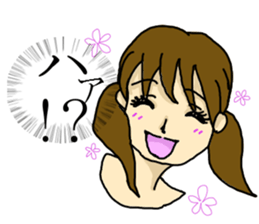 twin tail girl(JAPN) sticker #3540128