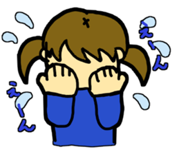 twin tail girl(JAPN) sticker #3540129