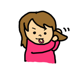 twin tail girl(JAPN) sticker #3540132