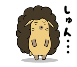 Afro hedgehog Sticker sticker #3540557