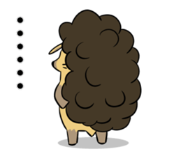 Afro hedgehog Sticker sticker #3540561