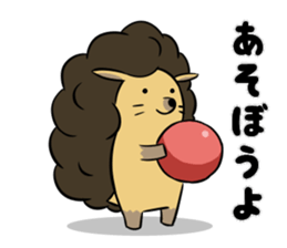 Afro hedgehog Sticker sticker #3540564