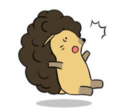Afro hedgehog Sticker sticker #3540570