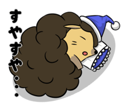 Afro hedgehog Sticker sticker #3540581