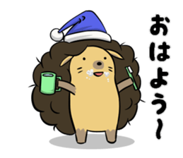 Afro hedgehog Sticker sticker #3540582