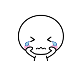 White thing usable anytime sticker #3540712