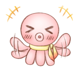 kawaii octopus sticker #3540959