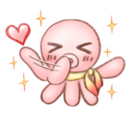 kawaii octopus sticker #3540960