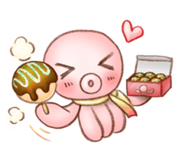 kawaii octopus sticker #3540972