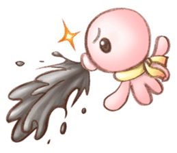 kawaii octopus sticker #3540991