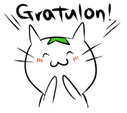 Constructed+ Esperanto Cat +language sticker #3541164