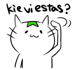 Constructed+ Esperanto Cat +language sticker #3541175