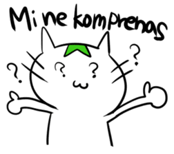 Constructed+ Esperanto Cat +language sticker #3541178