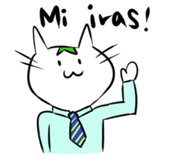 Constructed+ Esperanto Cat +language sticker #3541188