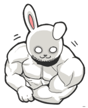 Rabbo the Muscle Rabbit sticker #3542554