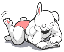 Rabbo the Muscle Rabbit sticker #3542556