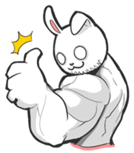 Rabbo the Muscle Rabbit sticker #3542560