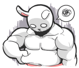 Rabbo the Muscle Rabbit sticker #3542561