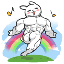 Rabbo the Muscle Rabbit sticker #3542565