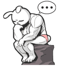 Rabbo the Muscle Rabbit sticker #3542566