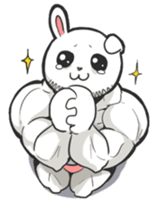 Rabbo the Muscle Rabbit sticker #3542569