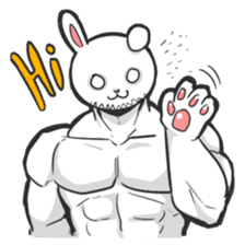 Rabbo the Muscle Rabbit sticker #3542577