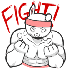 Rabbo the Muscle Rabbit by Babustudio