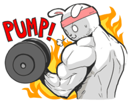 Rabbo the Muscle Rabbit by Babustudio