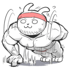Rabbo the Muscle Rabbit sticker #3542585