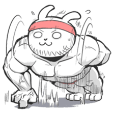 Rabbo the Muscle Rabbit by Babustudio