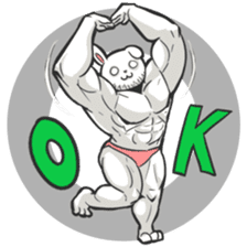 Rabbo the Muscle Rabbit sticker #3542588