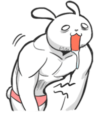 Rabbo the Muscle Rabbit sticker #3542589