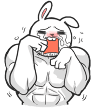 Rabbo the Muscle Rabbit sticker #3542591