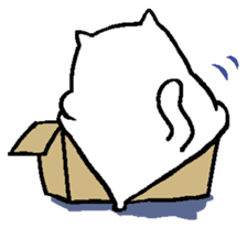 NikuQman & omochimaru - cat hero sticker #3542638