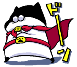 NikuQman & omochimaru - cat hero sticker #3542647