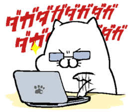 NikuQman & omochimaru - cat hero sticker #3542662